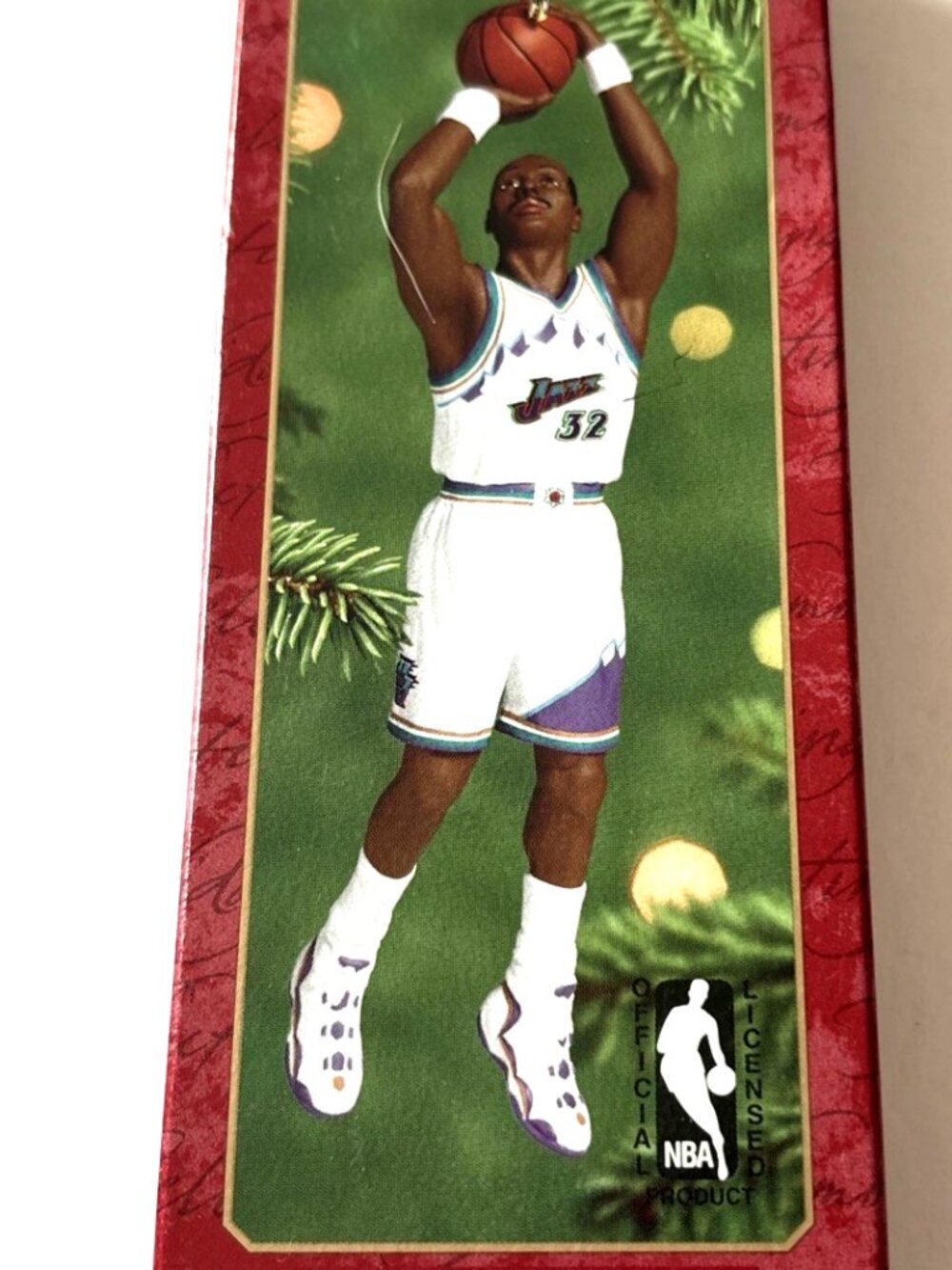 2000 Hallmark Keepsake Ornament Karl Malone, Hoop Stars Collector's Series #6